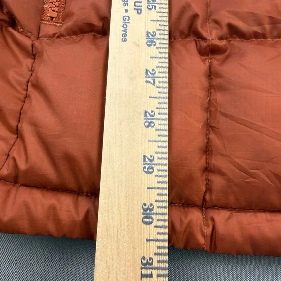 Marmot Jacket Men's XXL Orange Brown 600 Down Fill Quilted Greenridge Puffer Ski